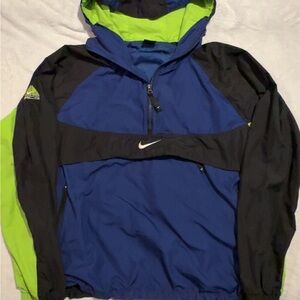 Nike ACG Men's Blue and Green Windbreaker